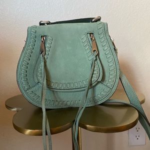 Rebecca Minkoff Dusty Green Small Vanity Saddle Bag